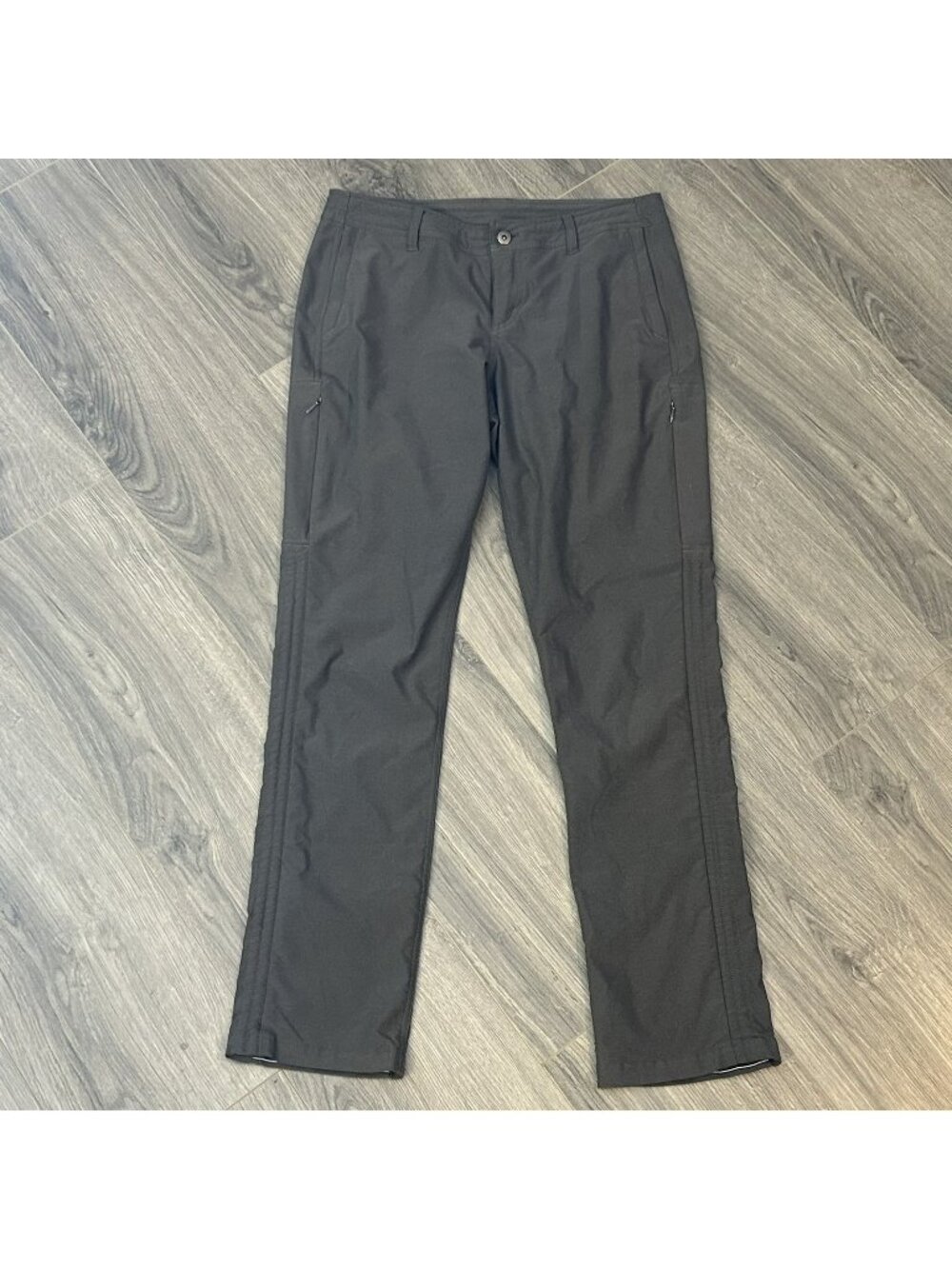 Kuhl Pants Womens 8 Gray Trekr Stretch Chino Straight Leg Hiking Travel 6353